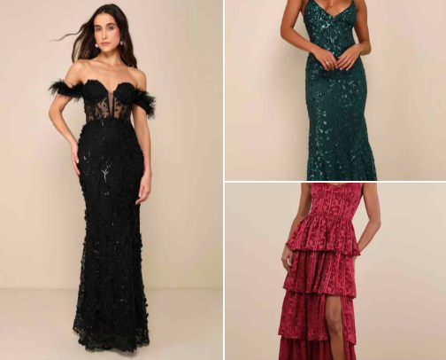 Prom dresses cover photo collage
