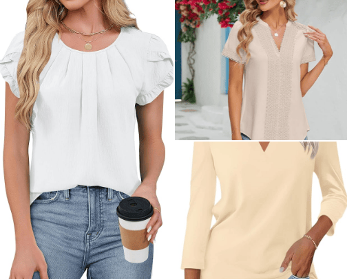Women's business casual clothing cover photo collage