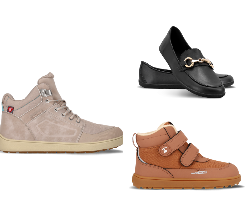 Foot-Healthy, Barefoot, Everyday Shoes cover photo collage