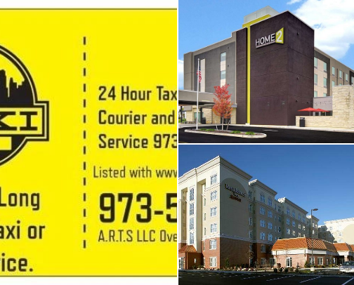 Best Hotels in East Hanover Livingston NJ + Reliable Airport Taxi & Car Rentals 2026 Guide cover photo collage