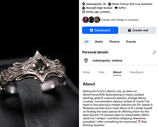 My Fine Jewelry Auction FB Group / eBay seller name! cover photo collage