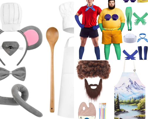 Halloween costumes (couples and single) cover photo collage