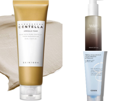 Asian skincare for DRY skin cover photo collage