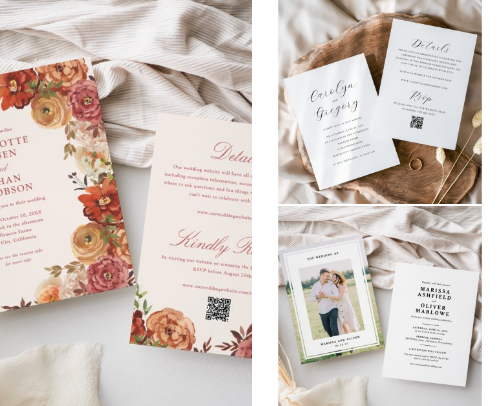 Budget Friendly Wedding Invitations cover photo collage
