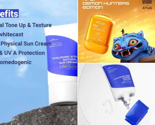 Korean Sun Care Besties! ☀️ cover photo collage