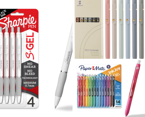 Essential office supplies cover photo collage