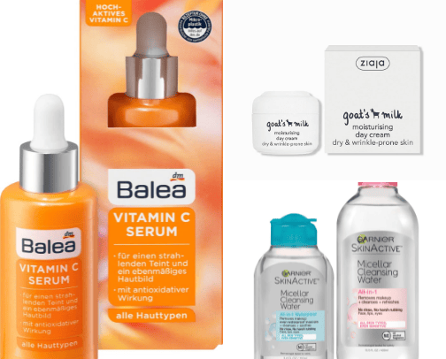 Skin care cover photo collage