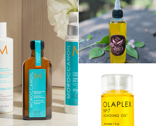 Hair Oils That Rescued My Dry, Fried Hair Every Sunday Night cover photo collage