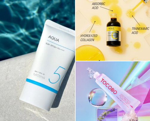 Korean Skin care cover photo collage