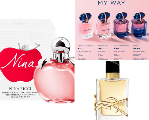 best fragrances for the ladies 🤩 cover photo collage
