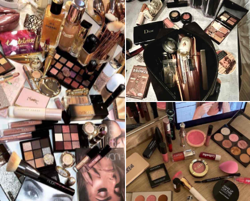 makeup products💕 cover photo collage