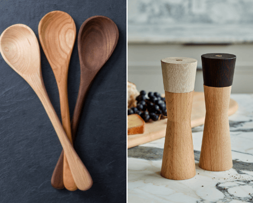 Wooden details for the kitchen cover photo collage