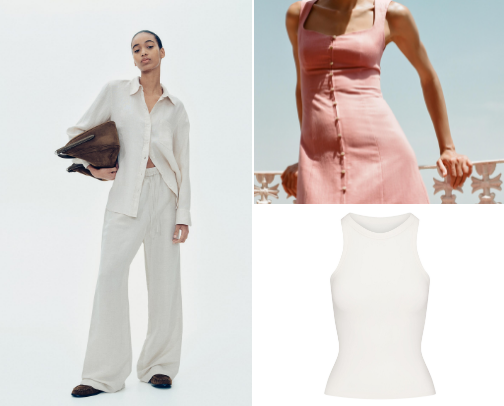 Summer Vacation Fashion Staples I Actually Pack ✨ Easy outfits for hot days, beach walks & summer nights cover photo collage