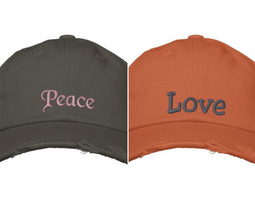 Embroidered Vintage Style Baseball Caps With Quotes cover photo collage