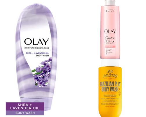 My staple products for the shower cover photo collage