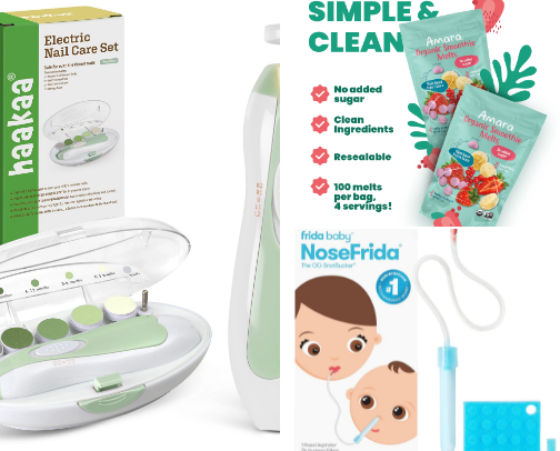 MOST USED + LOVED BABY ITEMS cover photo collage