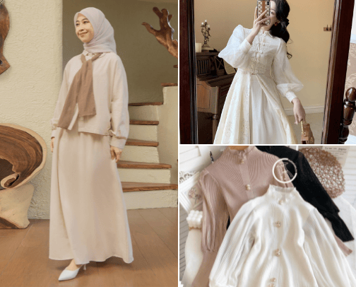 Korean Style Hijab Outfits cover photo collage