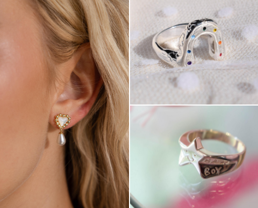 My favorite jewelry (silver edition) 💍 cover photo collage