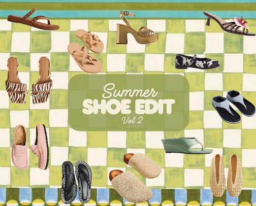 The Summer Shoe Edit cover photo collage