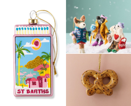 Fun & Festive Holiday Finds: Christmas Ornaments for Travel Lovers cover photo collage