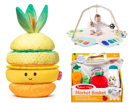 Must Have Baby Toys for Babies Under 1 cover photo collage