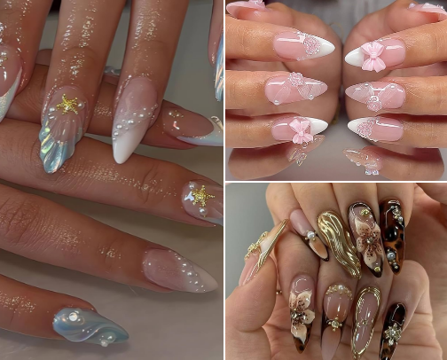 Press on nails I will choose over my relationship 🤭🤭 cover photo collage