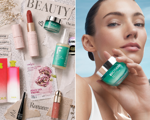 The beauty products that I absolutely looooooooove 🤩💜 cover photo collage