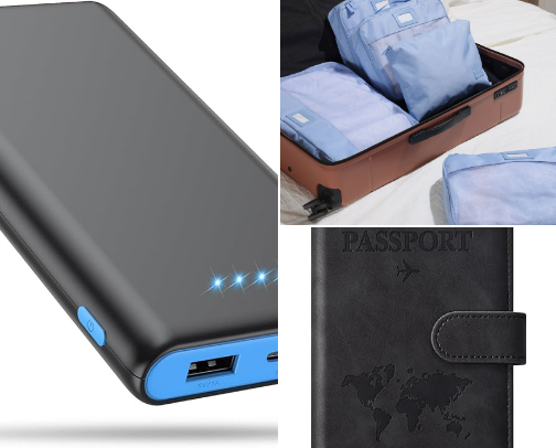travel essentials✈️ cover photo collage