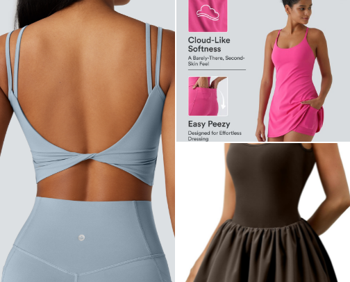 Fav workout clothes cover photo collage