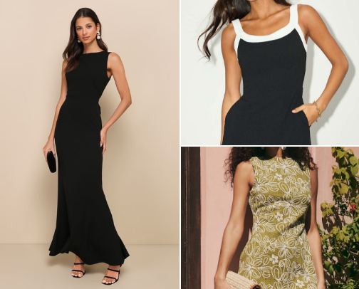 Lulus trending dress cover photo collage