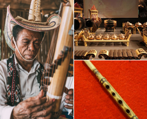 Feel, Rhythm, and Soul: The Beauty of Indonesia’s Traditional Musical Instruments🎼 cover photo collage