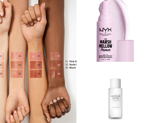 Beauty essentials for the girliest cover photo collage