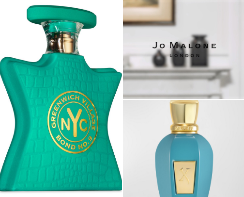 luxury fragrances cover photo collage