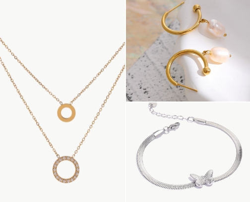 Jewelries cover photo collage