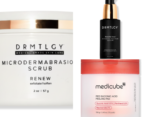 My dry & acne prone skin routine cover photo collage