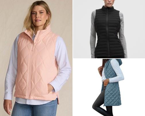 Vests are in cover photo collage