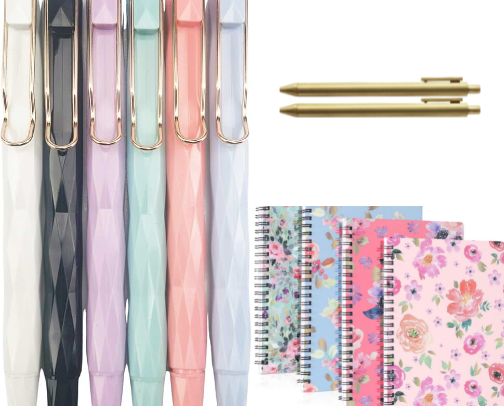 Must-have essential stationaries cover photo collage