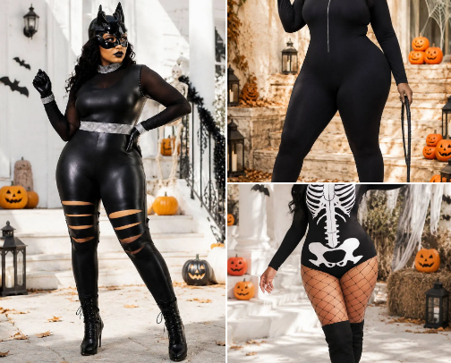XPLUSWEAR HALLOWEEN SUITS. cover photo collage