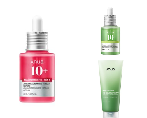 Korean Anua Skincare Essentials cover photo collage