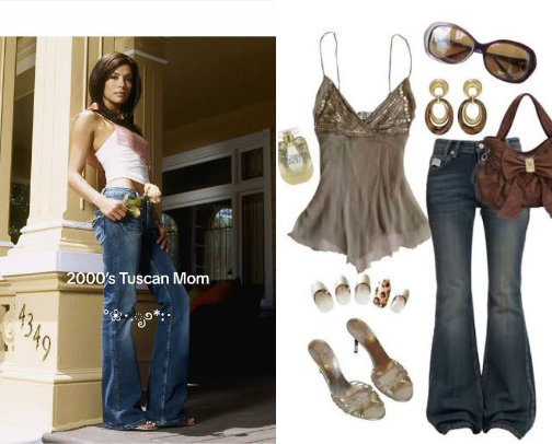 Y2K / Tuscan Mom Fashion cover photo collage