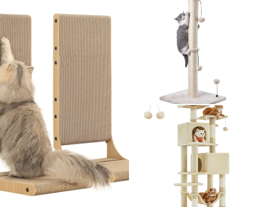 Cat Furniture & Scratchers cover photo collage