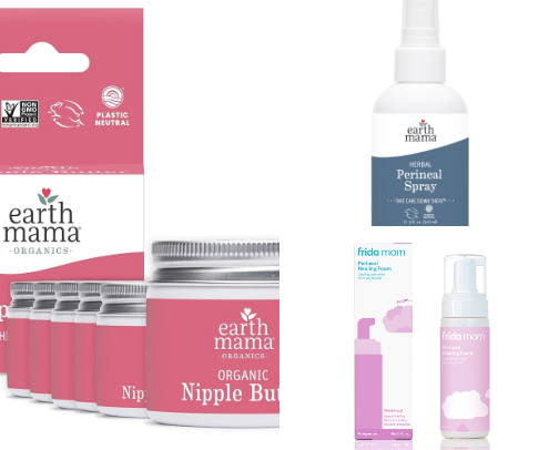 Postpartum and breastfeeding essentials cover photo collage