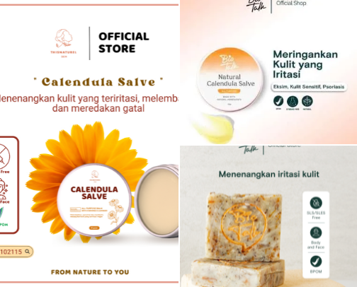 Produk untuk mengatasi kulit kering dan exim cover photo collage