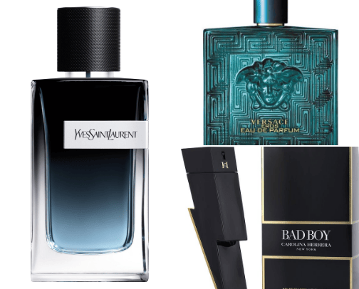 Perfumes for him cover photo collage
