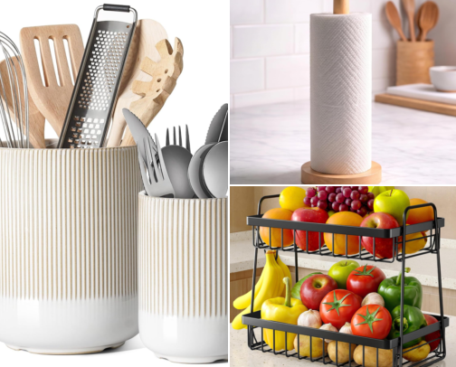 🍳 Kitchen Counter Organization | Amazon Kitchen Finds cover photo collage