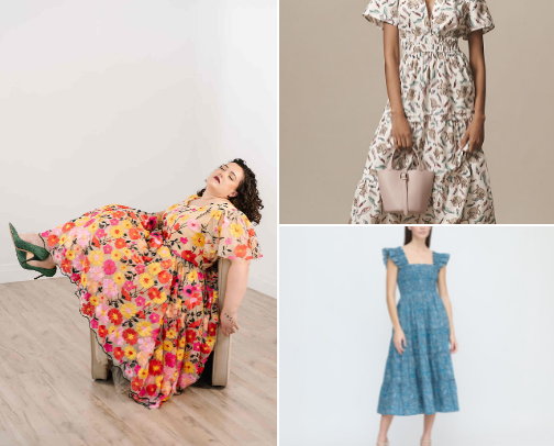 Plus size clothing cover photo collage