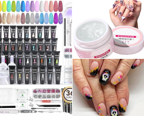Nail sets cover photo collage