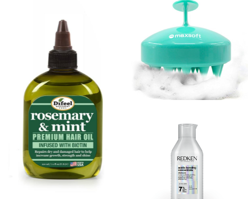 the secret to silky, smooth hair 🥥🪽 cover photo collage