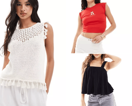 cute tops and basics for your summer wardrobe🍒 cover photo collage