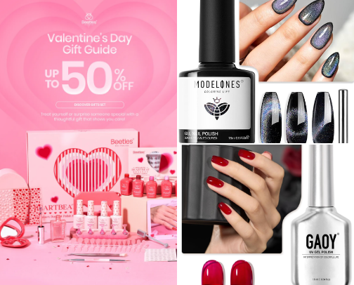 at home nails cover photo collage
